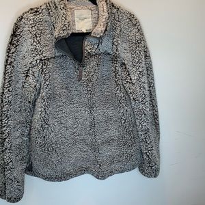 Cozy gray quarter zip